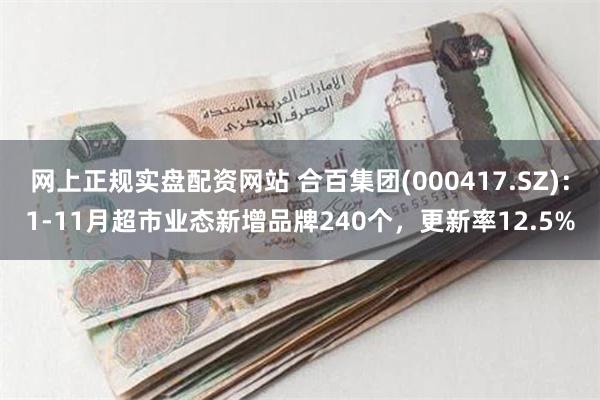 网上正规实盘配资网站 合百集团(000417.SZ)：1-11月超市业态新增品牌240个，更新率12.5%