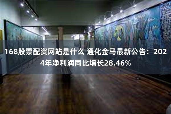 168股票配资网站是什么 通化金马最新公告：2024年净利润同比增长28.46%
