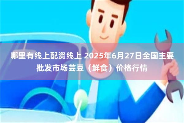 哪里有线上配资线上 2025年6月27日全国主要批发市场芸豆（鲜食）价格行情