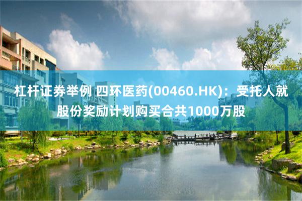 杠杆证券举例 四环医药(00460.HK)：受托人就股份奖励计划购买合共1000万股