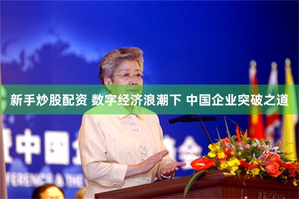 新手炒股配资 数字经济浪潮下 中国企业突破之道